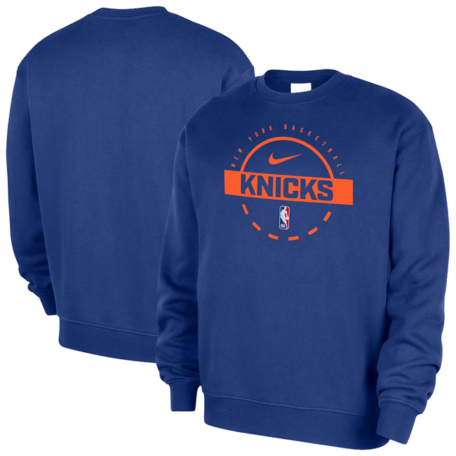 Men's New York Knicks Royal 2025/26 Practice Club Sweatshirt